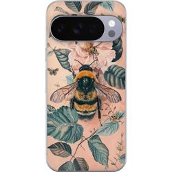 Kompatibelt Mobildeksel til Google Pixel 10 Pro Humle på blomst i pastellfarger vakker naturinspirert design som formidler rolig energi og harmoni
