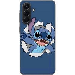 Kompatibelt Mobildeksel til Samsung Galaxy A56 Disney Stitch Lilo og Stitch blå figur søt alien kawaii tegneseriefigur morsom plakat retro design