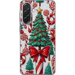 Kompatibelt Mobildeksel til Samsung Galaxy A36 Julgran plakat Juletre polkagris godteri ferie godteri julmotiv retro kandis design kunst