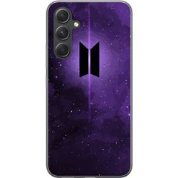 Kompatibelt Mobildeksel til Samsung Galaxy S24+ BTS kpop logo lilla galakse plakat romdesign koreansk band hær symbol stjernehimmel musikk fan kunst