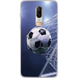 Kompatibelt Mobildeksel til OnePlus 6 Fotball Fart Nett Sport Kamp Spill