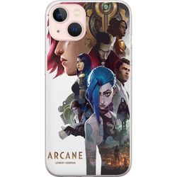 Kompatibelt Mobildeksel til Apple iPhone 13 Arcane LoL plakat League of Legends Netflix anime Jinx Vi spillfigurer fanart fantasi kunstverk