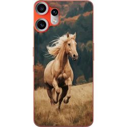 Kompatibelt Mobildeksel til Nothing CMF Phone 2 Pro Elegant hest som løper over høstfelt med vakre farger og naturlig følelse kraftig detaljert illus