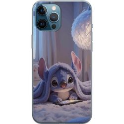 Kompatibelt Mobildeksel til Apple iPhone 12 Pro Max Stitch under teppe med telefon kveldskos i blå toner sjarmerende drømmeaktig design for alle som