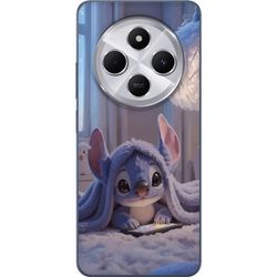 Kompatibelt Mobildeksel til Xiaomi Redmi 14C Stitch under teppe med telefon kveldskos i blå toner sjarmerende drømmeaktig design for alle som elsker