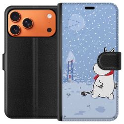 Kompatibelt Lommeboketui til Apple iPhone 17 Pro Max Vinterlandskap blå
