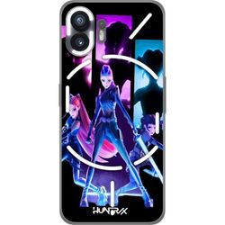Kompatibelt Mobildeksel til Nothing Phone (2) Futuristisk jentegruppe illustrasjon med neon lys og sterke farger i sci-fi estetikk