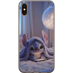 Kompatibelt Mobildeksel til Apple iPhone XS Stitch under teppe med telefon kveldskos i blå toner sjarmerende drømmeaktig design for alle som elsker s
