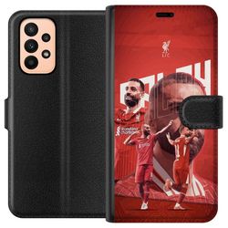 Kompatibelt Lommeboketui til Samsung Galaxy A23 Mohamed Salah Liverpool Egypt rask kreativ ving og Premier League-ikon som står for mål magi og elega