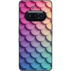 Kompatibelt Mobildeksel til Nothing Phone (3a) Skallete pastellmønster med myke overlappende former i rosa, lilla og blå toner som skaper et harmonis