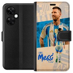 Kompatibelt Lommeboketui til OnePlus Nord CE 3 Lite Lionel Messi portrett i Argentinas drakt ikonisk design for fotballfans med lidenskap og energi