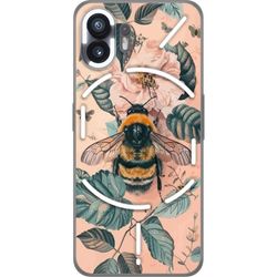 Kompatibelt Mobildeksel til Nothing Phone (2) Humle på blomst i pastellfarger vakker naturinspirert design som formidler rolig energi og harmoni