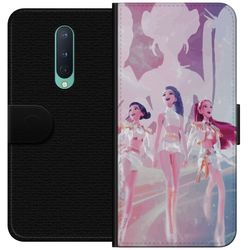 Kompatibelt Lommeboketui til OnePlus 8 K-Pop Demon Hunters silver idol trio - futuristisk K-pop-inspirert gruppedesign med glitrende sceneklær