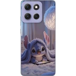 Kompatibelt Mobildeksel til Motorola Moto G86 Power Stitch under teppe med telefon kveldskos i blå toner sjarmerende drømmeaktig design for alle som