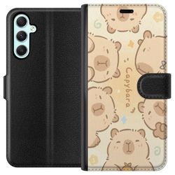 Kompatibelt Lommeboketui til Samsung Galaxy A34 Capybara Cuties Pastell Design søte capybaraer i myke farger søt varm stil med sjarm og leken energi