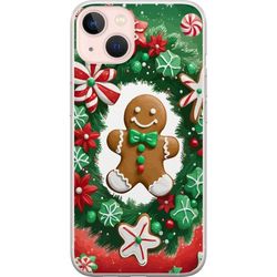 Kompatibelt Mobildeksel til Apple iPhone 13 mini Jule pepperkake plakat pepperkake feriekaker julgrans godteri søtsaker jul motiv retro design