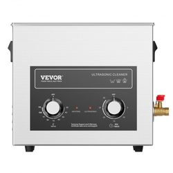Ultraäänipuhdistin 325x177x290 mm 6L ruostumaton teräs