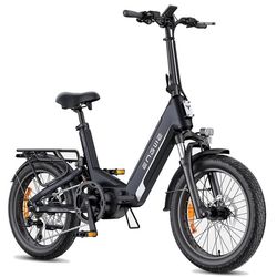 ENGWE L20 3.0 Pro - Fällbar elcykel 20 tum - Avtagbart batteri 48 V 15 Ah - Räckvidd 120 kilometer - Svart