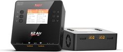YUNIQUE ISDT K2 Air Smart Bluetooth AC/DC Dual Channel Laddare – 200W AC, 500W × 2 DC, 20A × 2 för LiPo LiHV LiFe Li-Ion NiMH NiCd