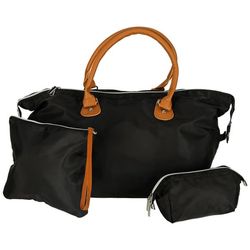 Pusletaske baby sort med 3 termorum & 2 opbevaringsposer