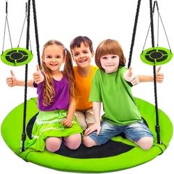 Storkerede-gynge 100 cm grøn/sort 150 kg vejrbestandig inkl kit