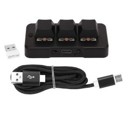 Mini 3-tilstands trådløst mekanisk tastatur, RGB-baggrundsbelyst kompakt gaming-tastatur med Bluetooth & USB-C, bærbart 60% layout
