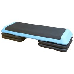 Justerbar Aerobic Step Treningsplattform med 3 Steghøyder 110cm, Blå - B - Veldig bra