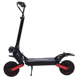 Freeboy H6 elscooter, 21Ah batteri, 2*1200W motorer, MAX 60km/h, dubbla stötdämpare, 11-tums däck, lämplig för vuxna.
