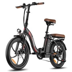 FAFREES F20 Pro elcykel, 250W motor, MAX 25 KM/H, 20*3.0 däck, 7 växlar, hopfällbar, skivbromsar, svart