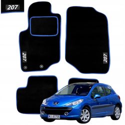 Velourmattor till Peugeot 207 2006-2012 vindrutetorkare HAFT N