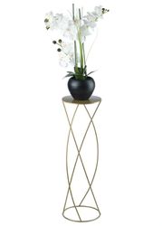 Stående blomsterfod 70 cm til planter, guld
