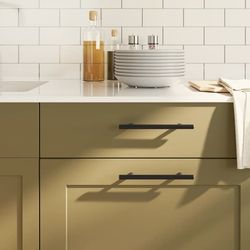 vidaXL skabsgreb 20 stk. sort 128 mm rustfrit stål