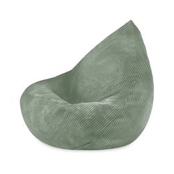 Misioo Sækkestol til børn, grøn, premium corduroy, sækkestol