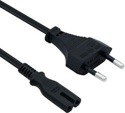 CEE7/16 till IEC C7 strömkabel, svart, 1,8 m - LogiLink CP092
