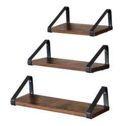 Mørkebrun hylde til køkken badeværelse loft BEGRYF 40x12x11
