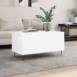 vidaXL sofabord, hvidt 90x44,5x45 cm, træbaseret materiale