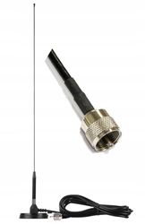 Nagoya UT-72 Antenn UHF-kontakt UC1 PL-259 Dubbelband 144-148/430-450 MHz 53cm