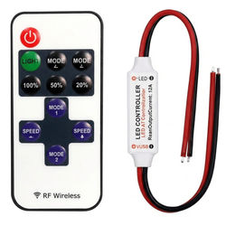 Styrenhet Dimmer 5-24V 6A LED Kit Fjärrkontroll DC Dimmer Styrenhet Liten