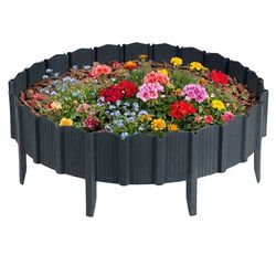 Garden Linea antracit havepalisade 78,5x0,8xh10,5 cm