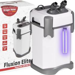 Kruger Meier Fluxion Elite 1200 UVC PRO - eksternt filter med UV-lampe til akvarier 100 - 250 liter