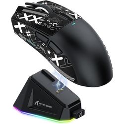 Spelmus - 040PARTS - X11 - Magnetisk laddstation - PixArt PAW3311 22 000 DPI - Trådad/2,4G/Bluetooth