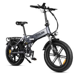 Vitilan V3 2.0 elcykel, 750W motor, 13Ah avtagbart batteri, 45km/h MAX, hopfällbar, Grå.