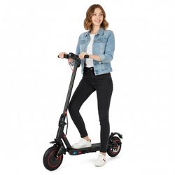 Lamtier T1 Pro 10'' hopfällbar elsparkcykel, 350W motor, 10.4AH batteri, framhjulsdrift, stötdämpare fram och bak, 25KM/H