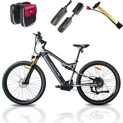 Hedatx TX19 29'' elcykel, 1000W motor, 19,2AH batteri, 27 hastigheter, hydrauliska bromsar, full fjädring