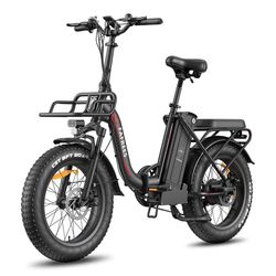 FAFREES F20 Max Hopfällbar Elcykel, 500W motor, 30AH batteri, 25 km/h maxhastighet, 20*4.0 däck, 7-växlad, skivbromsar, Svart
