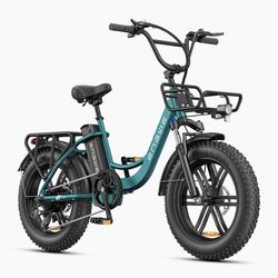 ENGWE L20 BOOST elcykel, 250W motor, 13A batteri, 25 km/t maks., 7 gear, 20''*4.0 dæk, grøn