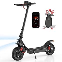 iScooter i10Pro elektrisk sparkcykel, 800 W motor, 10 tum luftfyllda terrängdäck, 48 V 15 Ah batteri, hopfällbar