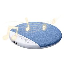 Bluetooth 5.4 højttaler til soveværelsespude, lydmaskine til underpuden med understøttelse af hvid støj, 30/60/90 minutters timere, hi-fi stereolyd