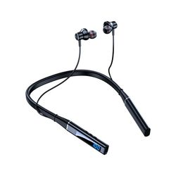 Trådlösa hörlurar med nackband, Bluetooth-hörlurar med mikrofon, sportheadset, HD-bas, öronsnäckor, SD-kort