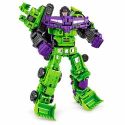 6-i-1 Mini Devastator actionfigur robotlegetøj - bedste gave til børn, 22 cm transformerbar plast